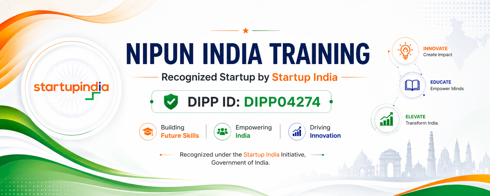 Nipun India Training — Recognized Startup by Startup India, DIPP ID DIPP04274